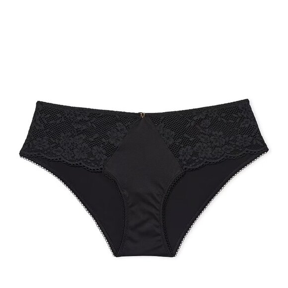 Victoria's Secret Love Cloud Hiphugger Panty in Lace Trim Black XL NEW - Picture 3 of 7